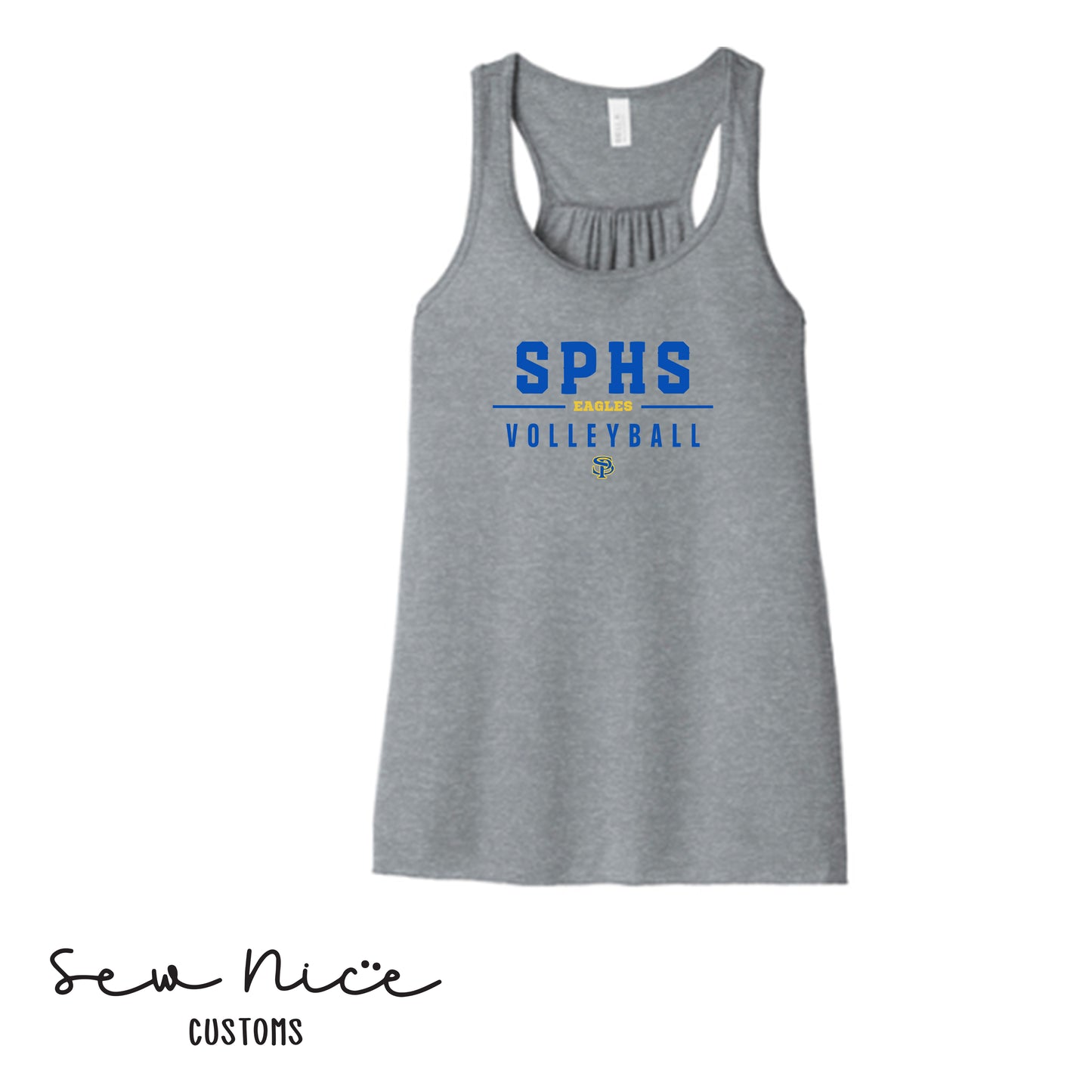SPHS Eagles Volleyball Ladies Bella Canvas Flowy Tank Top