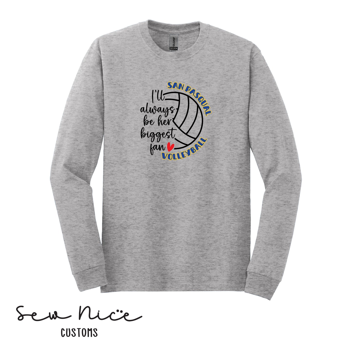 SP Volleyball Biggest Fan Adult/Youth Unisex Long Sleeve Shirt