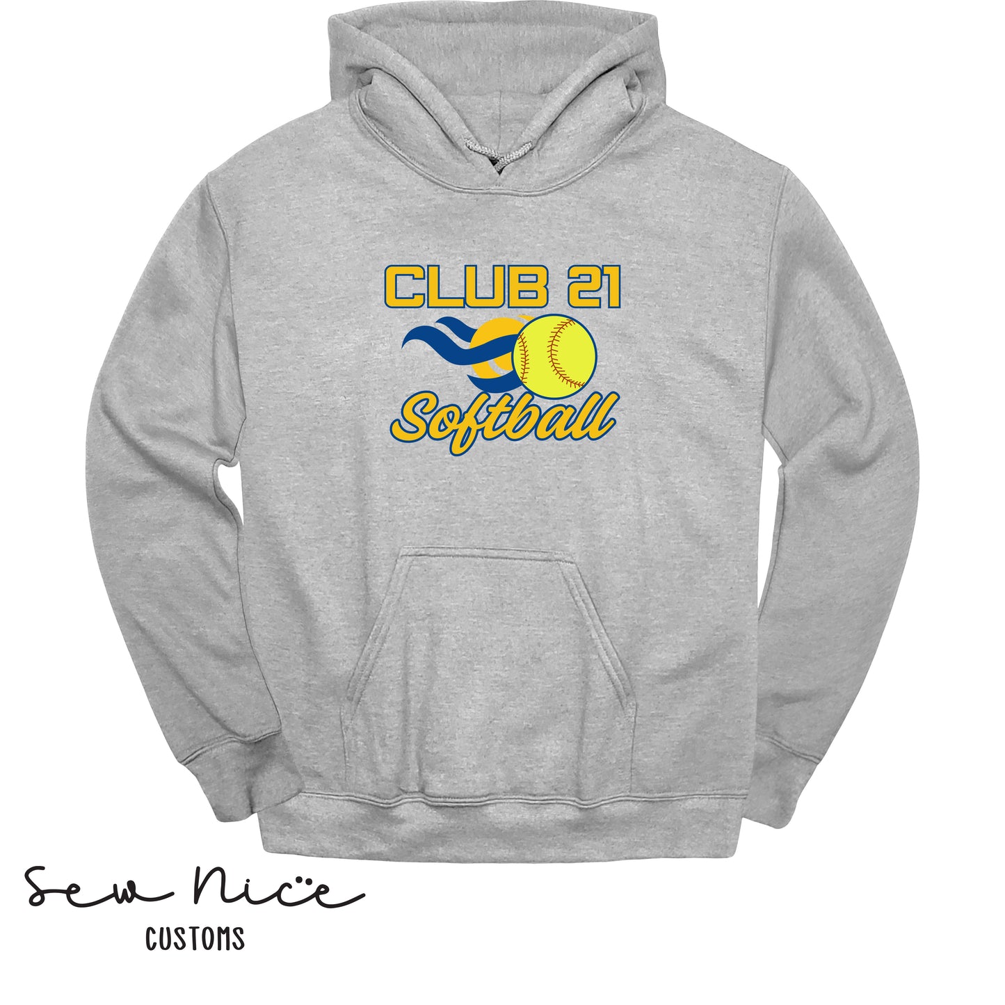 Club 21 Softball- Unisex Adult/Youth Hoodie