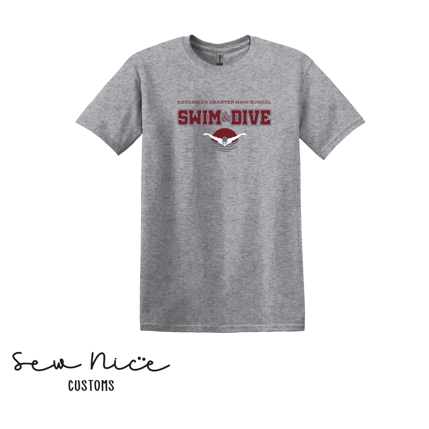 YOUTH-ECHS Swim & Dive- Unisex Shirt, Long Sleeve, Crewneck, Hoodie