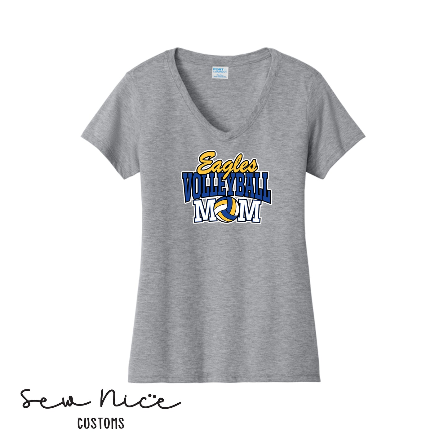SP Eagles Volleyball MOM - Ladies V-Neck
