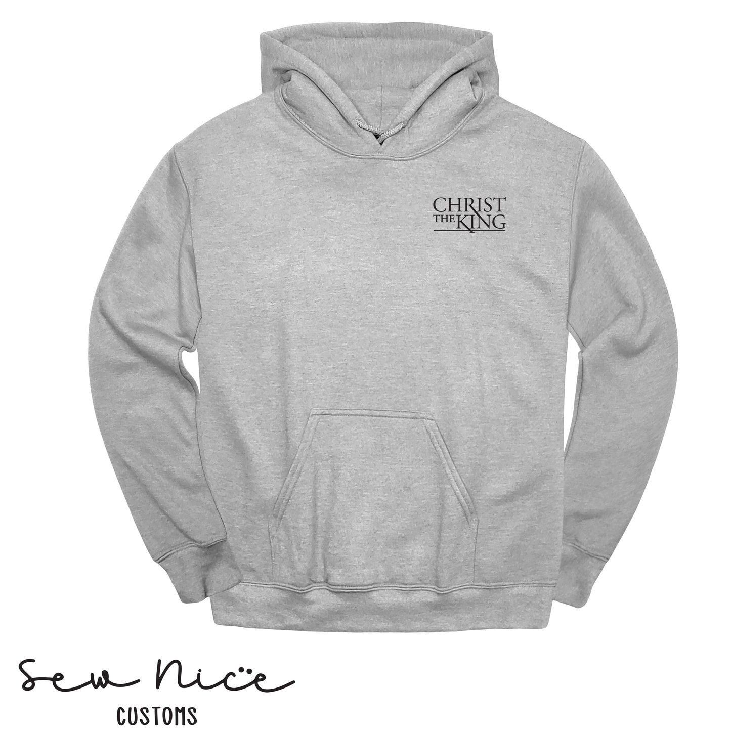 Embroidered Christ The King Logo-Hoodie