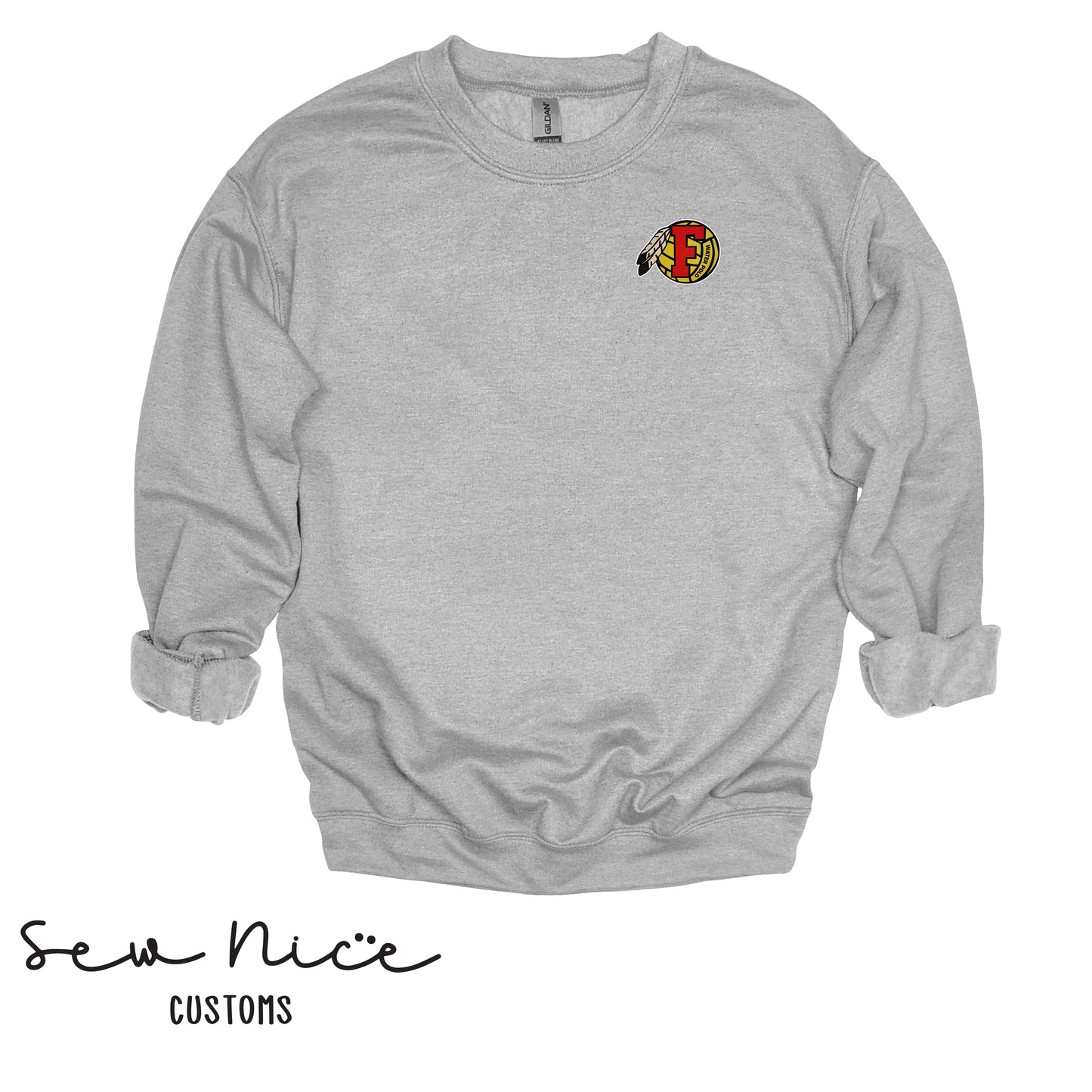 FHS Water Polo Logo- Unisex Adult/Youth Crewneck Sweatshirt