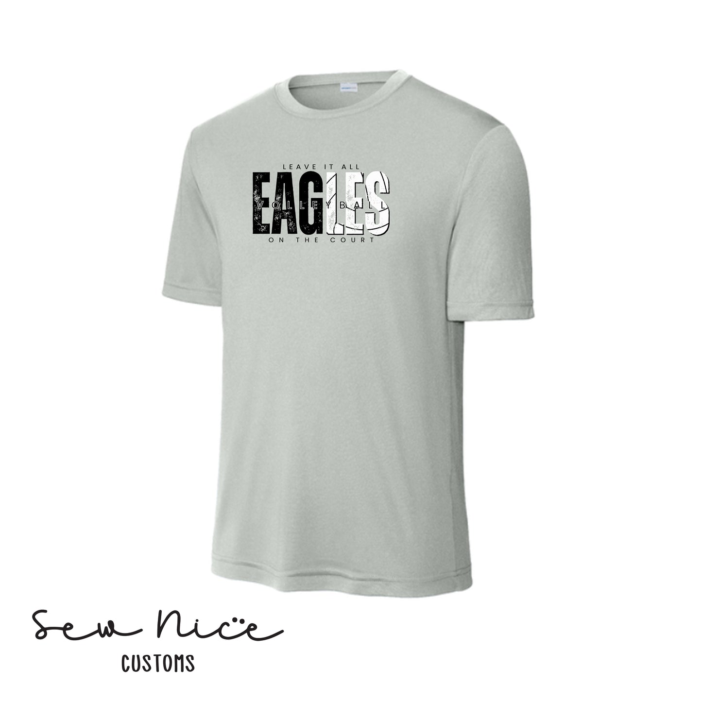 SP Eagles Volleyball-Leave It All On The Court- Adult/Youth Unisex Dri Fit Shirt