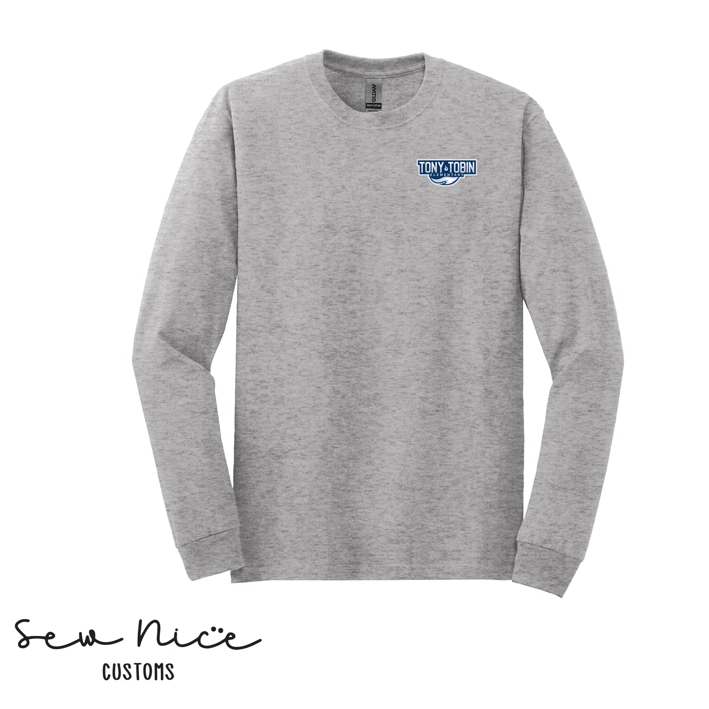Tony Tobin Traditional Logo-Unisex Adult Long Sleeve Shirt