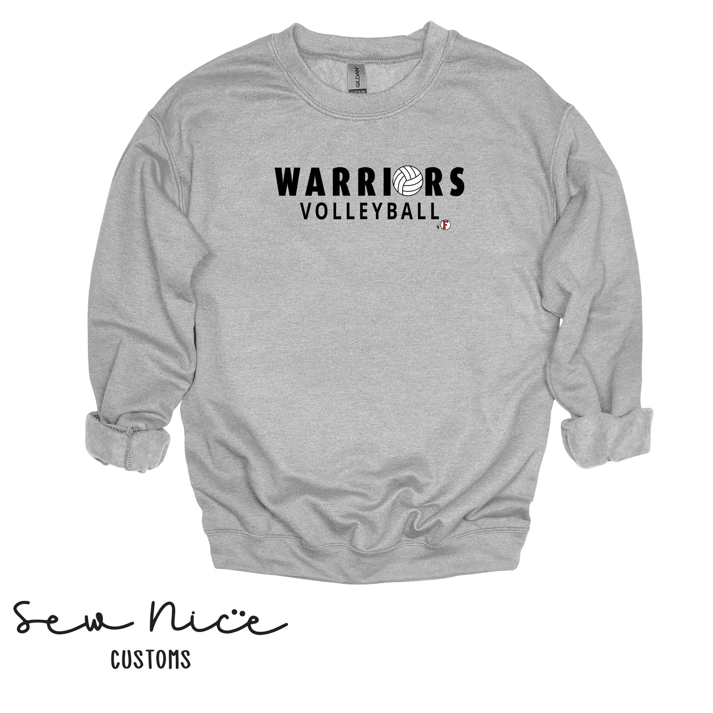 Warriors Ball Volleyball- Unisex Adult/Youth Crewneck Sweatshirt