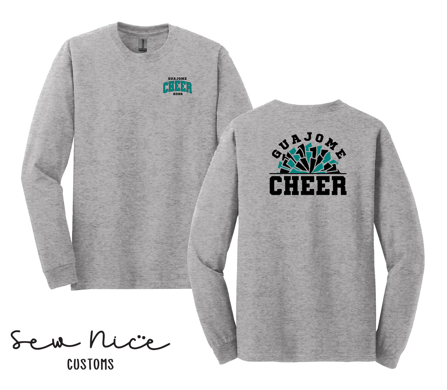 Guajome Pom Pom Cheer- Unisex Adult/Youth Long Sleeve