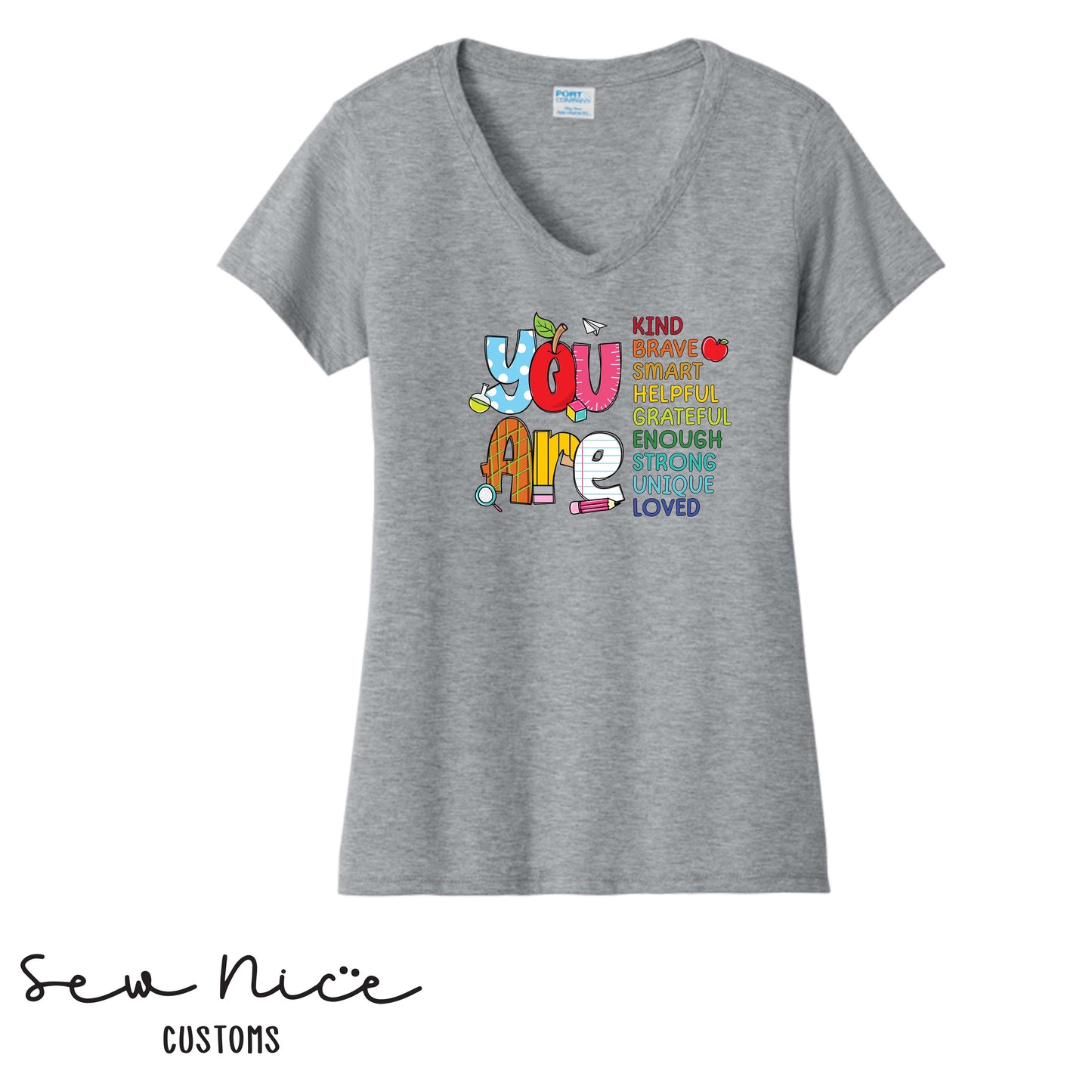 You Are..- Ladies V-Neck (Maie Ellis)