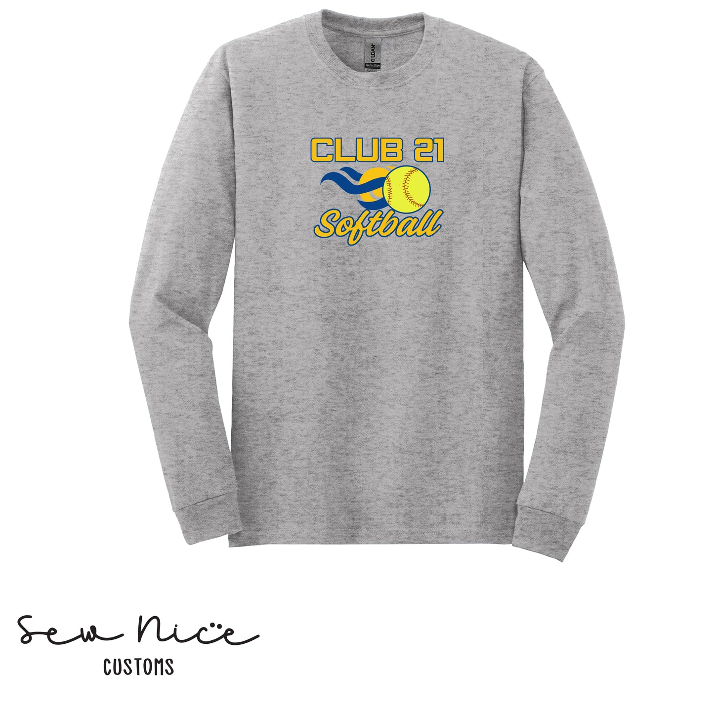 Clu 21 Softball- Unisex Adult/Youth Long Sleeve Shirt
