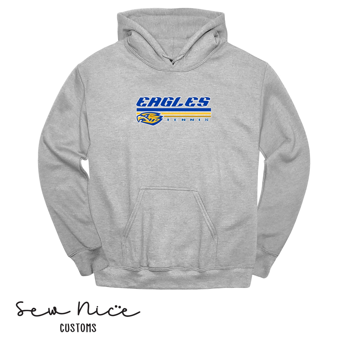SP Eagles Lines-Tennis- Unisex Adult/Youth Hoodie