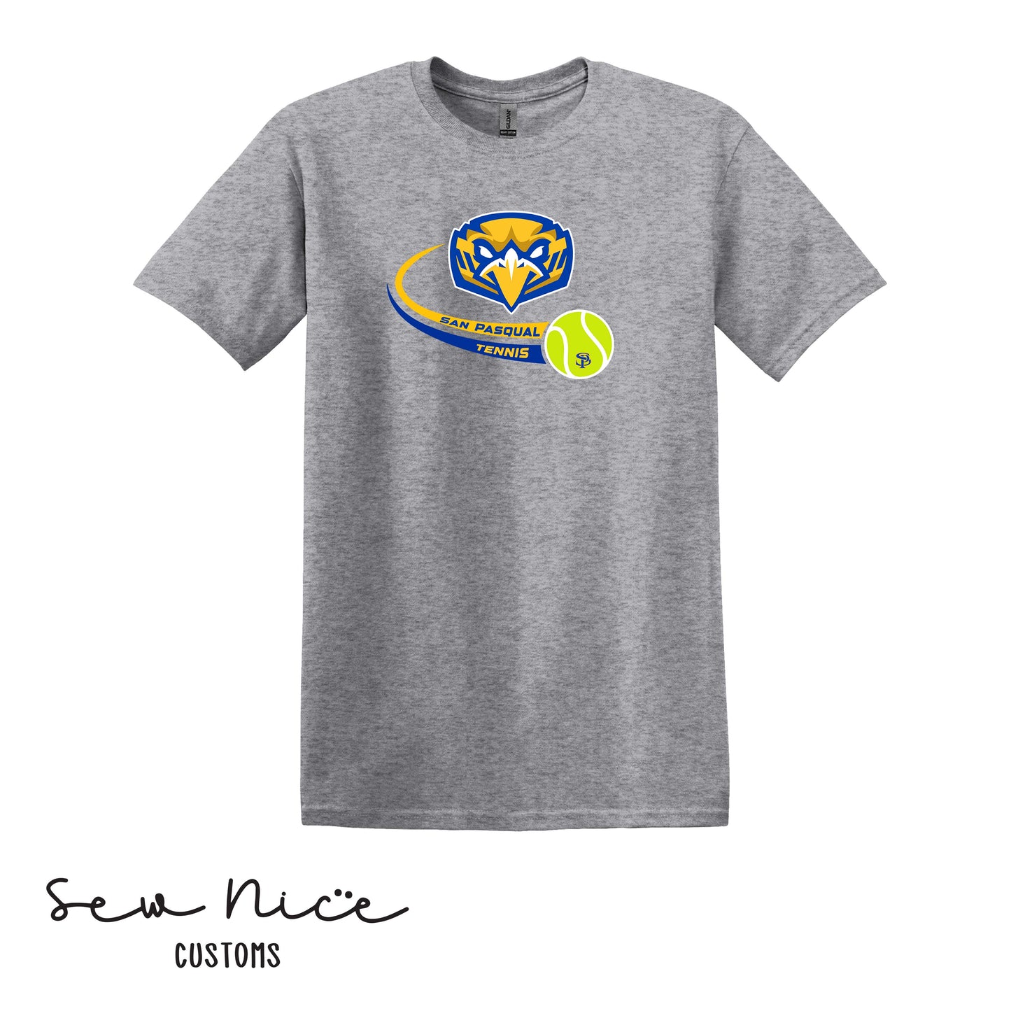 SP Eagles Swoosh Tennis- Unisex Adult/Youth T-Shirt