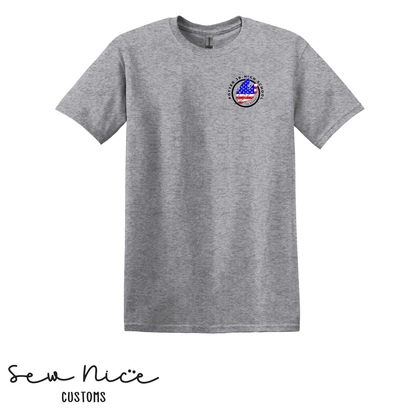 American Flag Potter Design- Unisex Adult/Youth T-Shirt