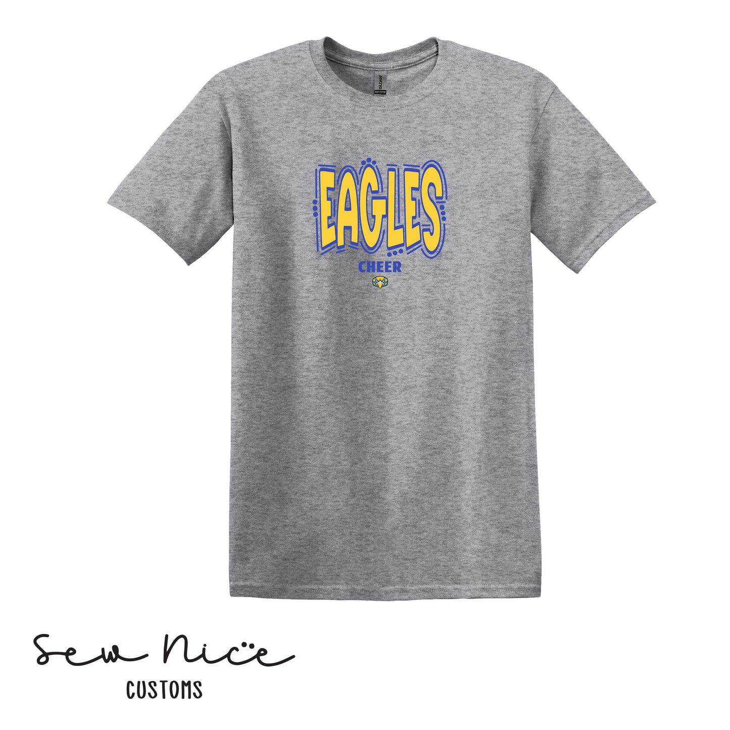 Eagles Doodle Cheer- Unisex Adult/Youth T-Shirt