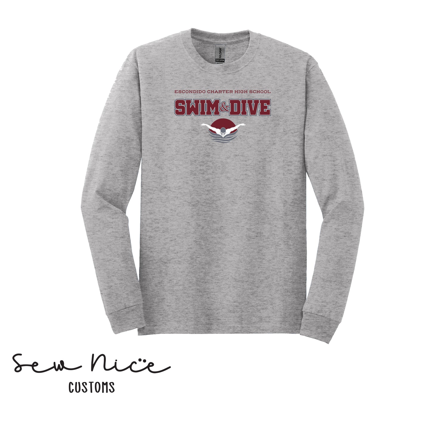 YOUTH-ECHS Swim & Dive- Unisex Shirt, Long Sleeve, Crewneck, Hoodie