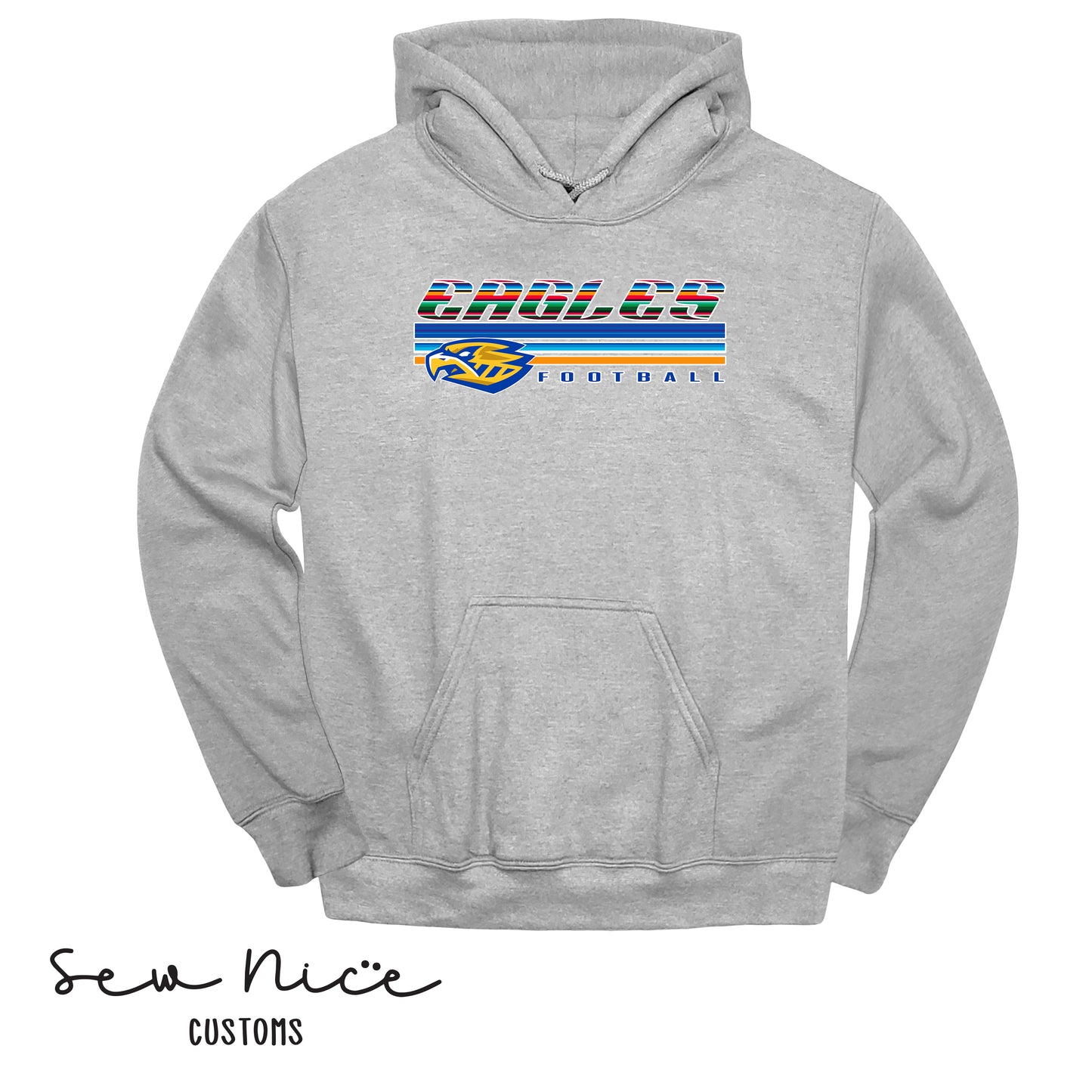 SP Serape Eagles Unisex Adult/Youth Hoodie