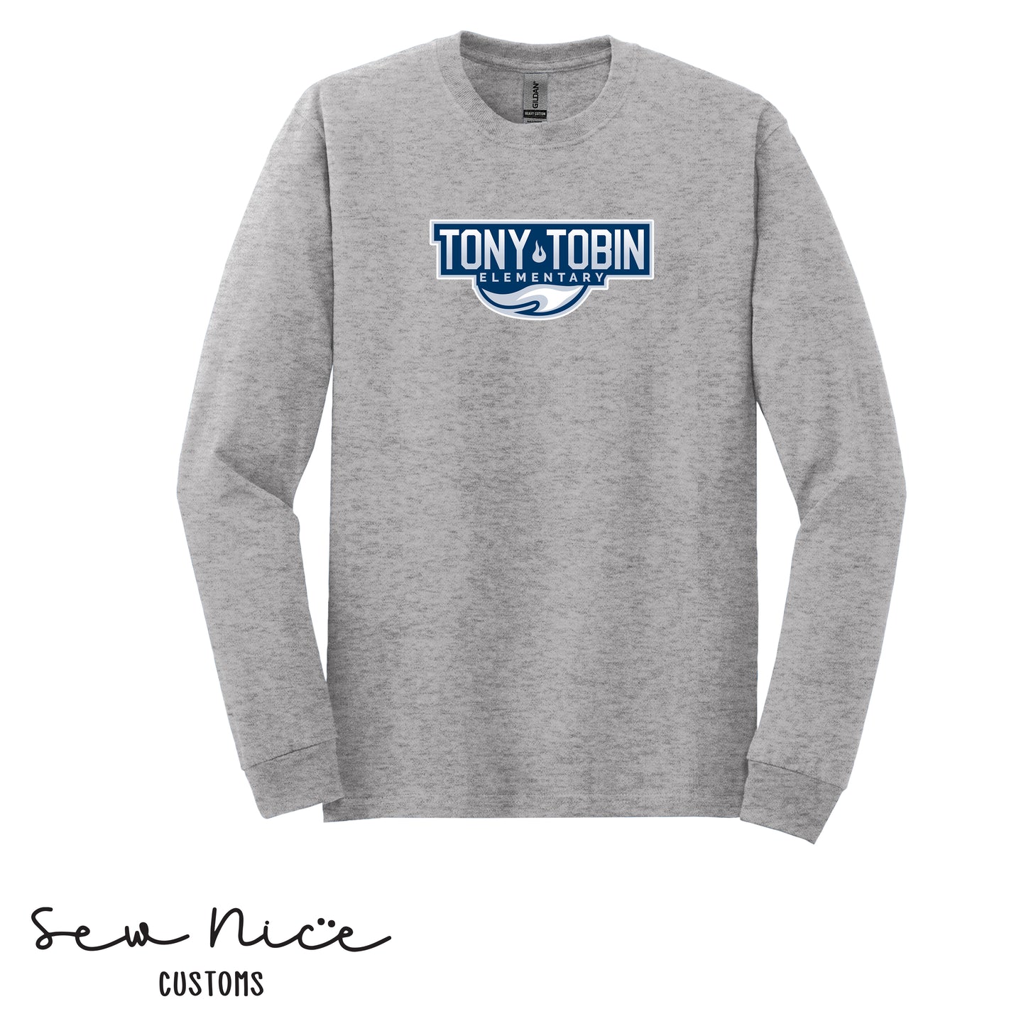 Tony Tobin Traditional Logo-Unisex Adult Long Sleeve Shirt