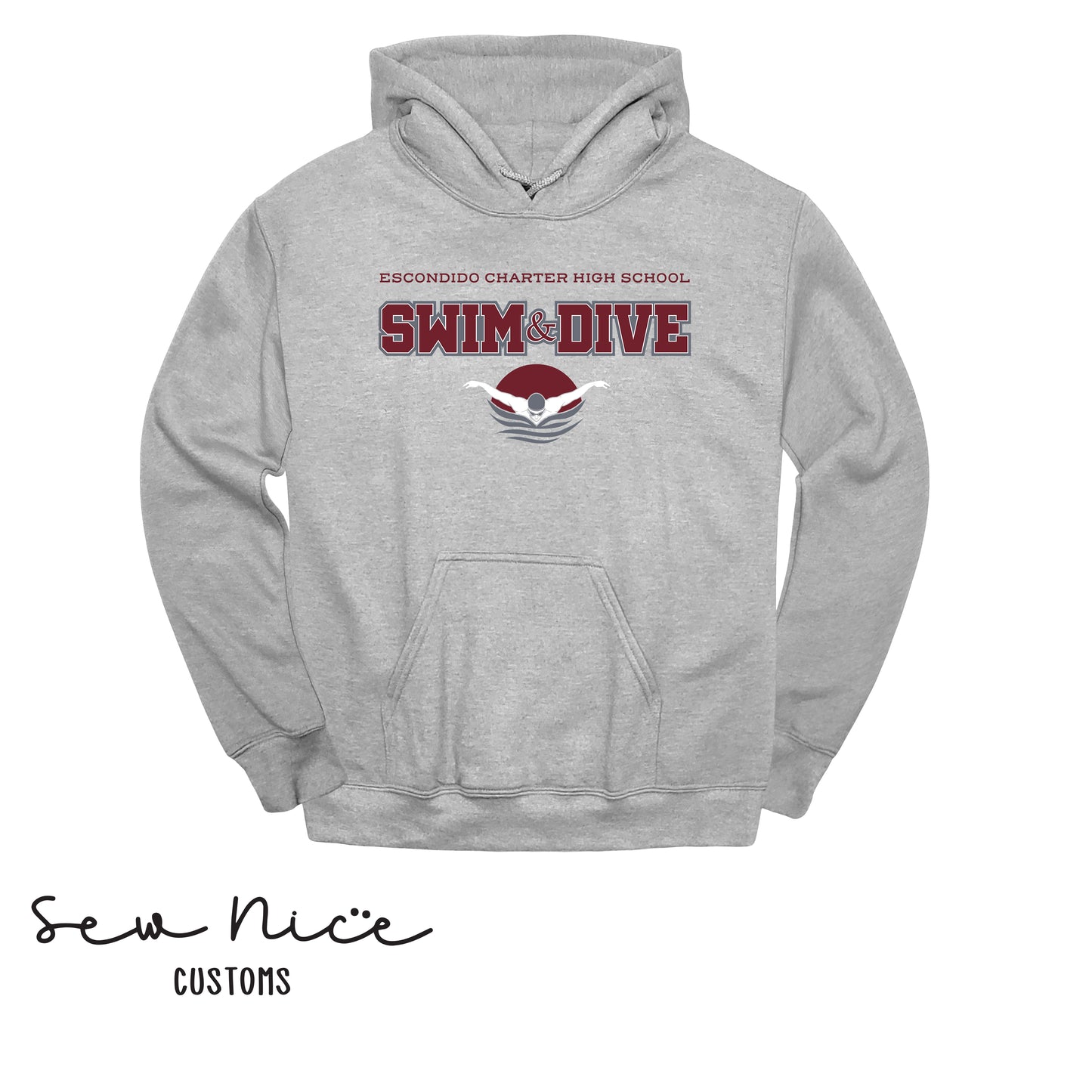 YOUTH-ECHS Swim & Dive- Unisex Shirt, Long Sleeve, Crewneck, Hoodie