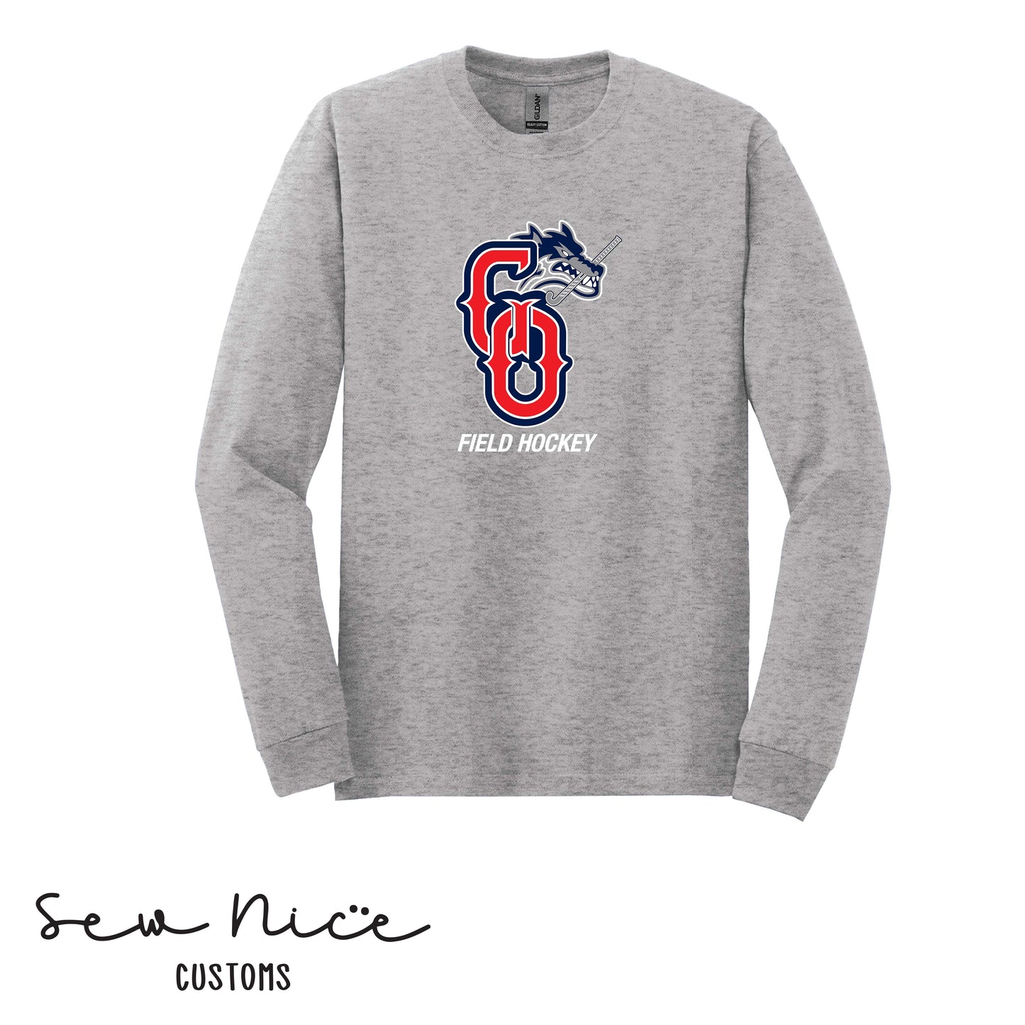 GO Field Hockey- Unisex Adult/Youth Long Sleeve Shirt