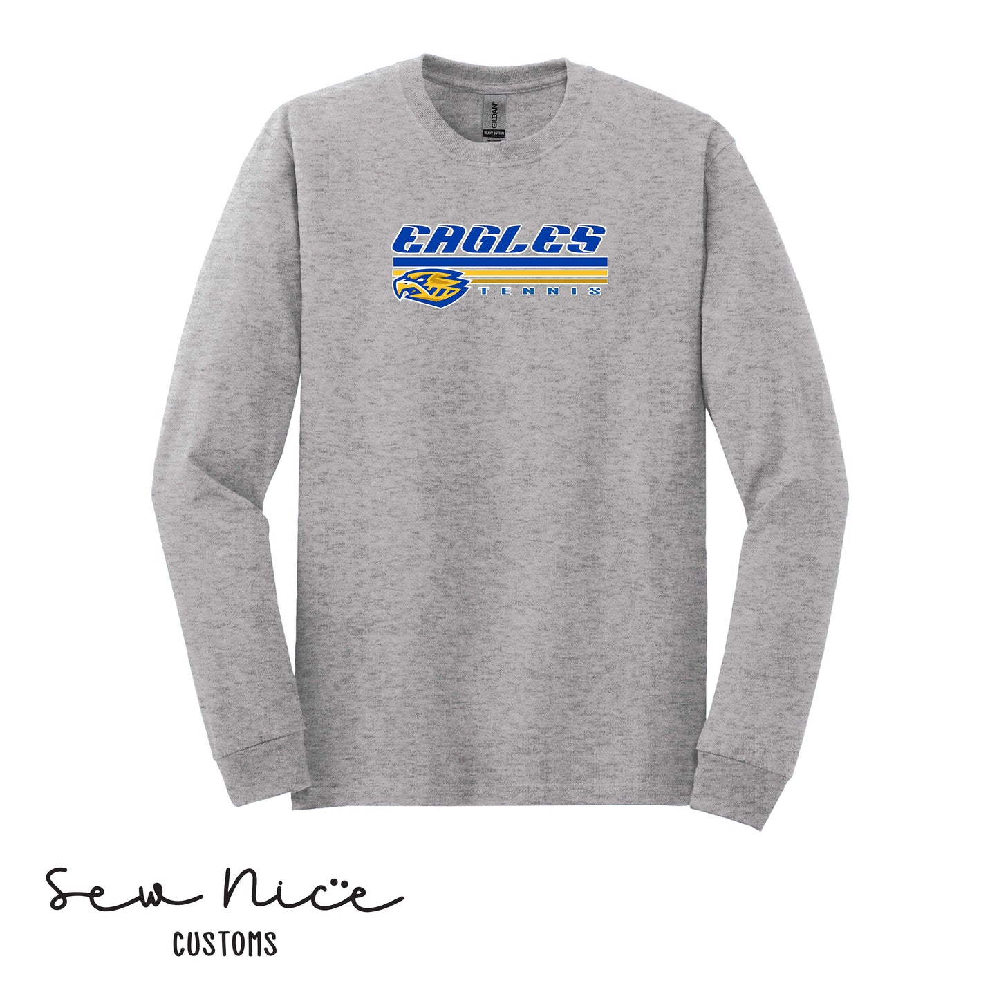 SP Eagles Lines- Tennis- Unisex Adult/Youth Long Sleeve Shirt