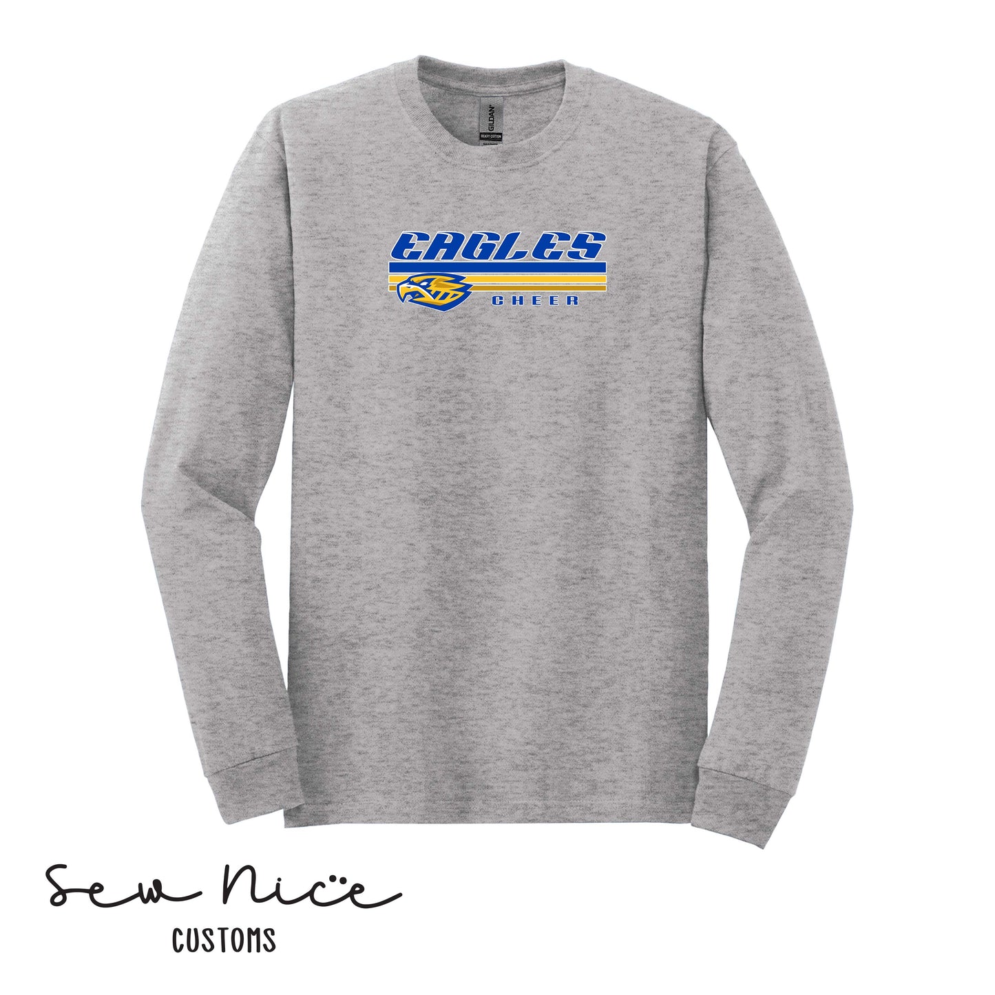 SP Eagles Lines Cheer- Unisex Adult/Youth Long Sleeve Shirt