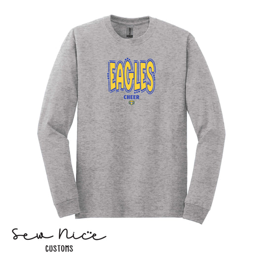 Eagles Doodle Cheer- Unisex Adult/Youth Long Sleeve Shirt