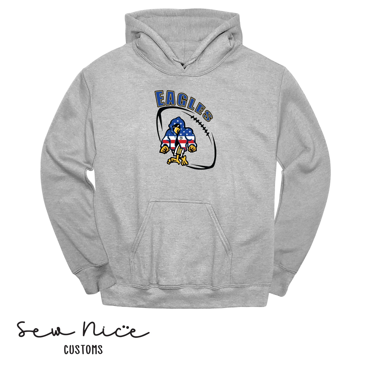 SP Eagles American Flag Robe- Unisex Adult/Youth Hoodie