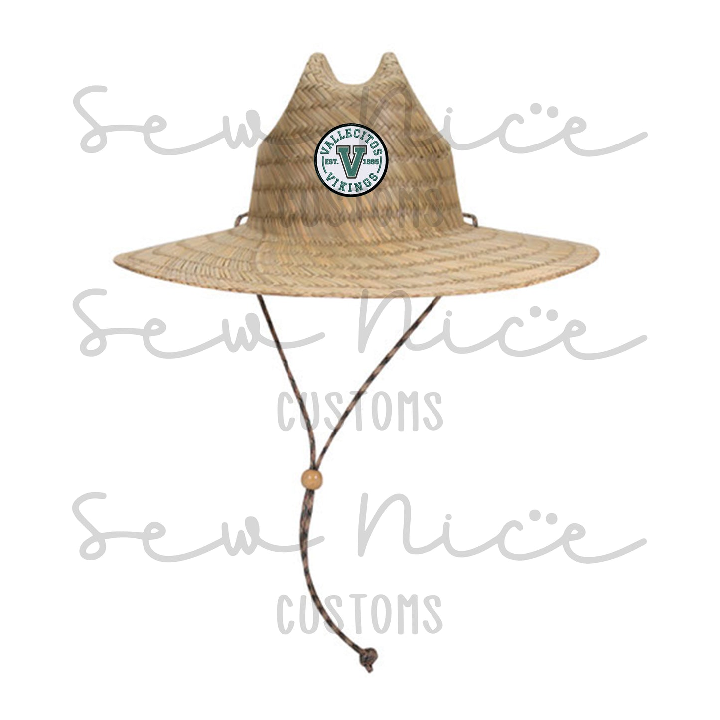 Vallecitos V-Logo Patch - Straw Hat