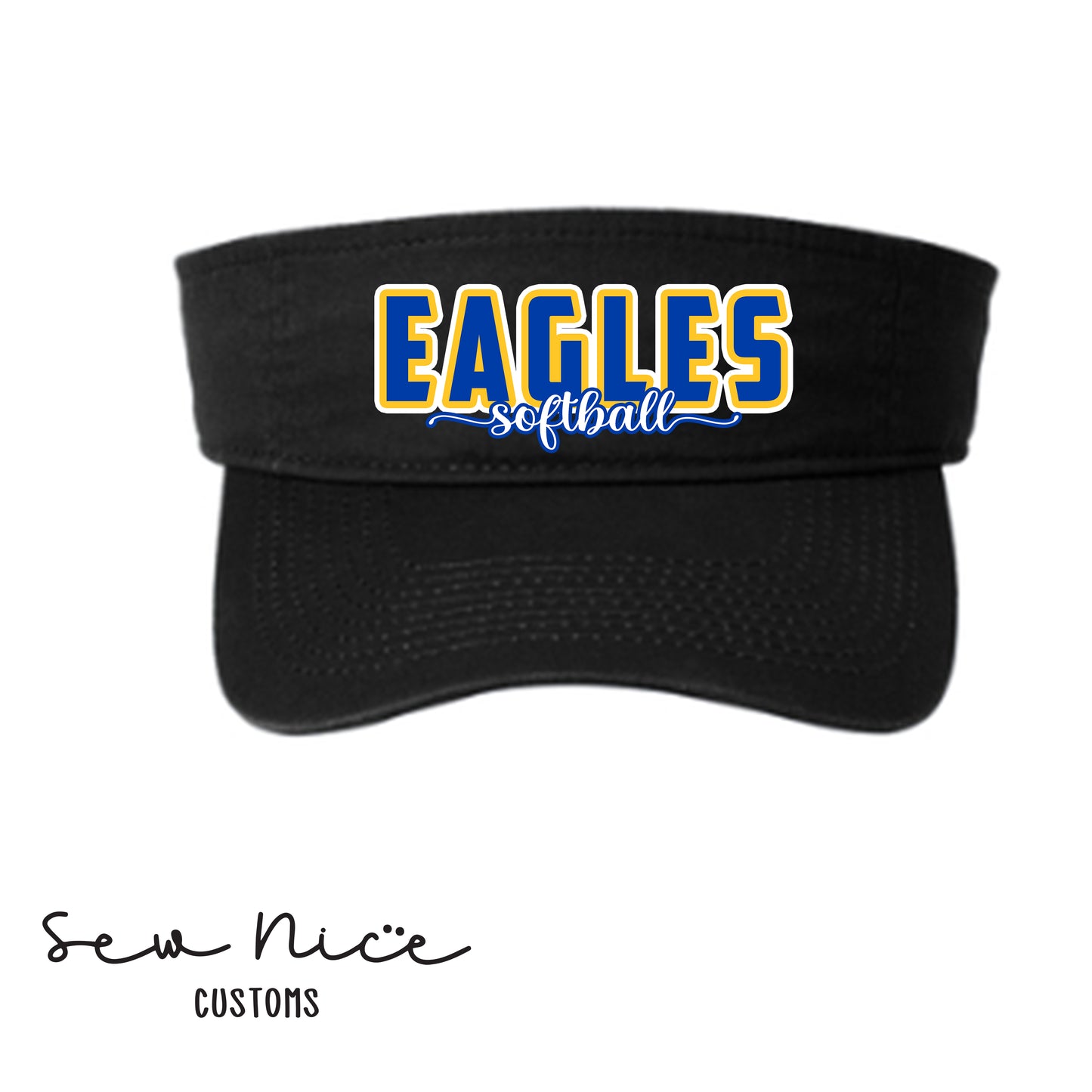 Eagles Script Softball Visor