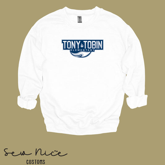 Tony Tobin Traditional Logo-Unisex Adult Crewneck Sweatshirt