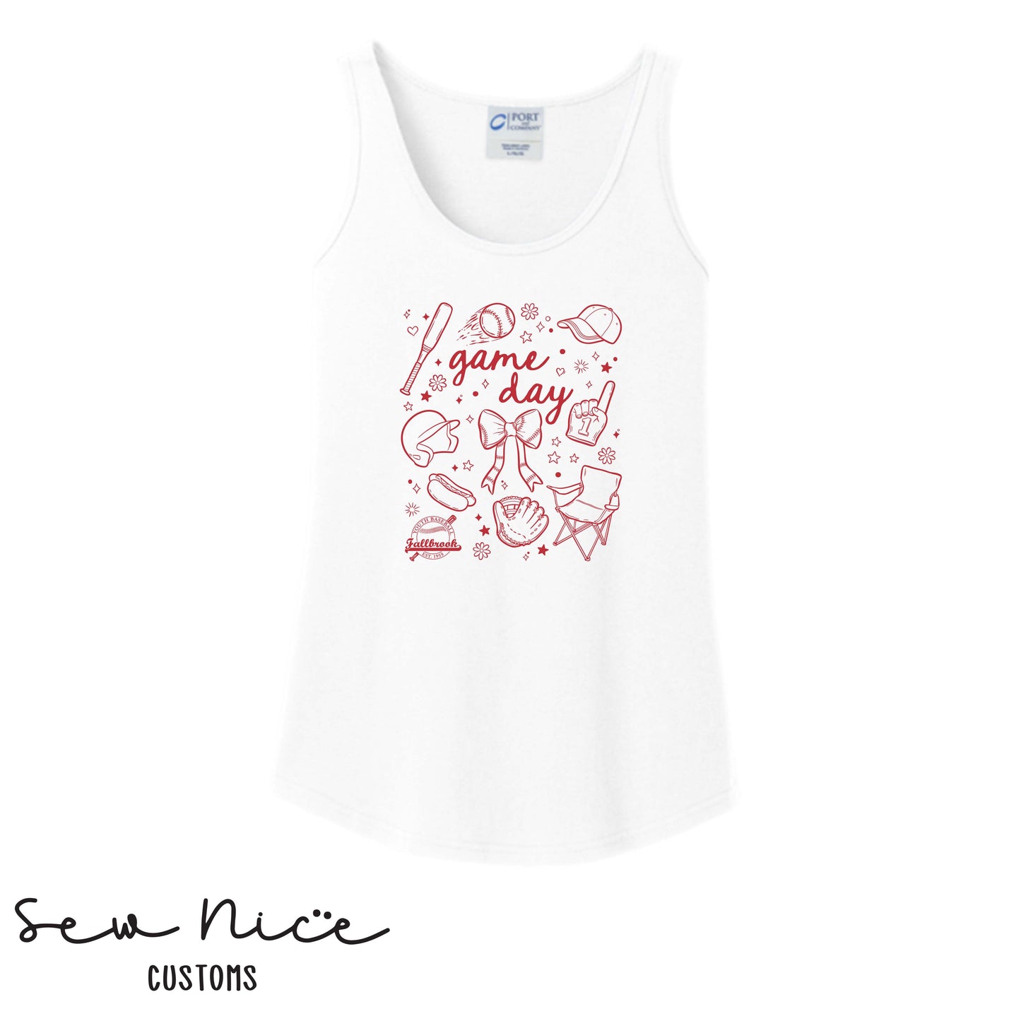 FYB Doodle Game Day- Ladies Tank Top