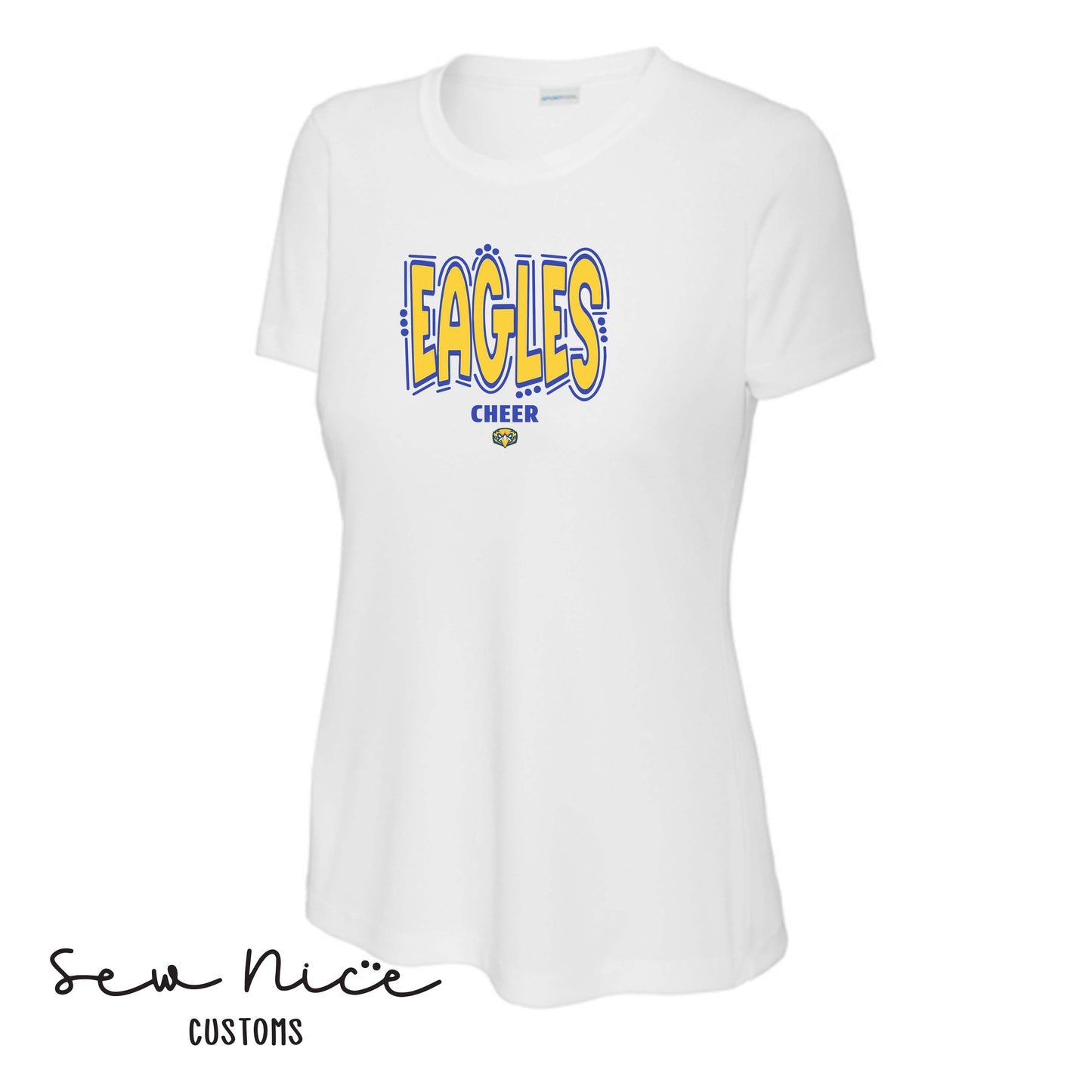 Eagles Doodle Cheer- Ladies Dri Fit Shirt