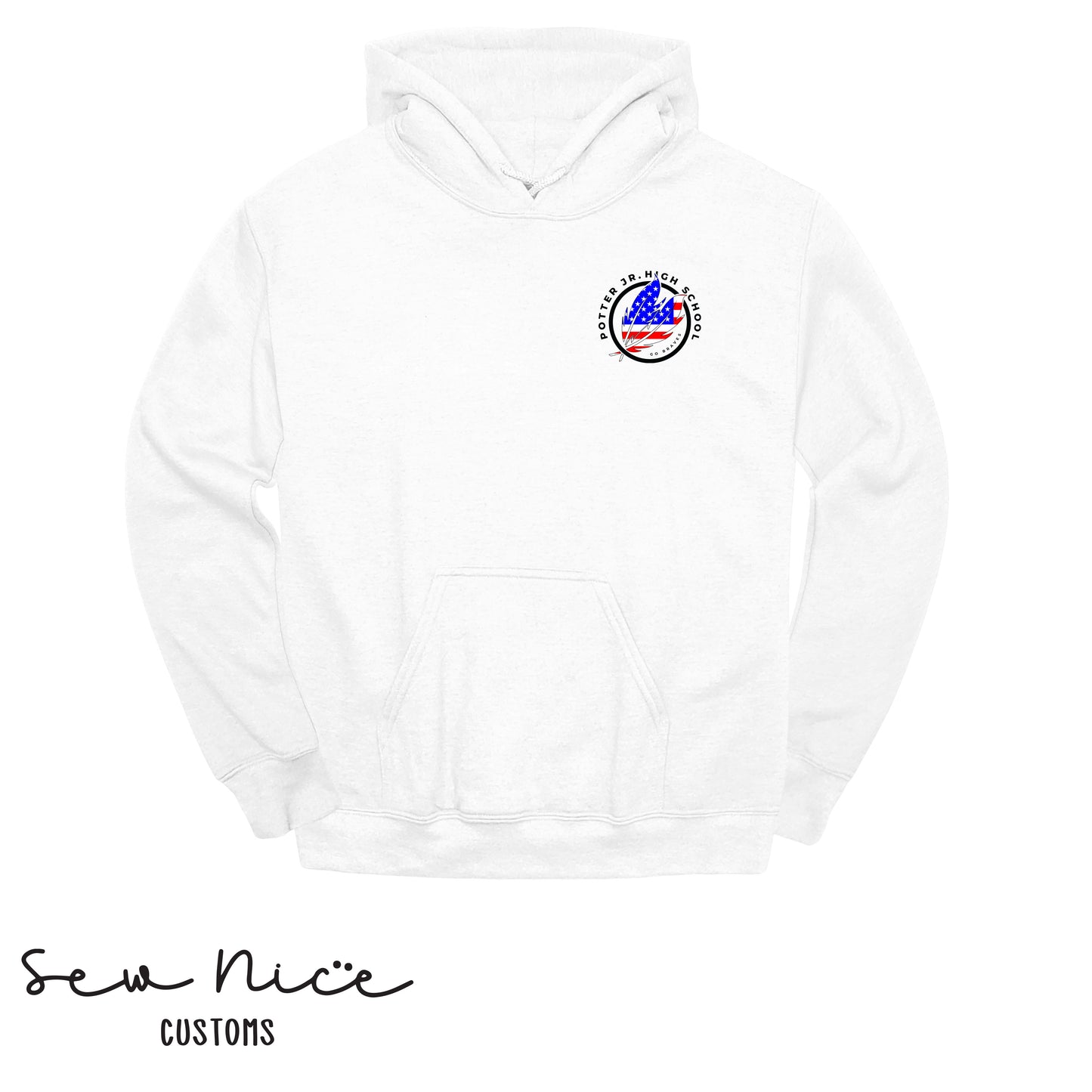American Flag Potter Design- Unisex Adult/Youth Hoodie