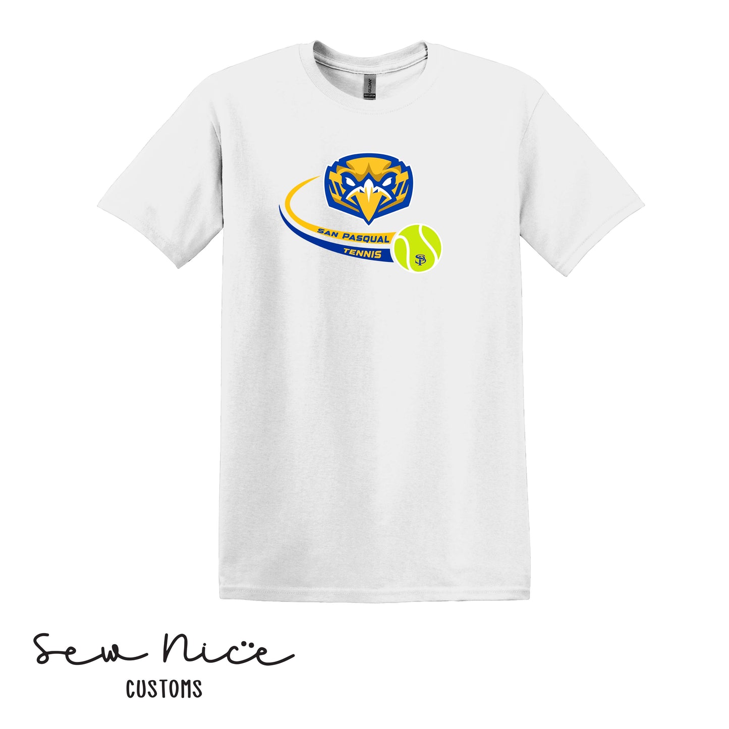 SP Eagles Swoosh Tennis- Unisex Adult/Youth T-Shirt