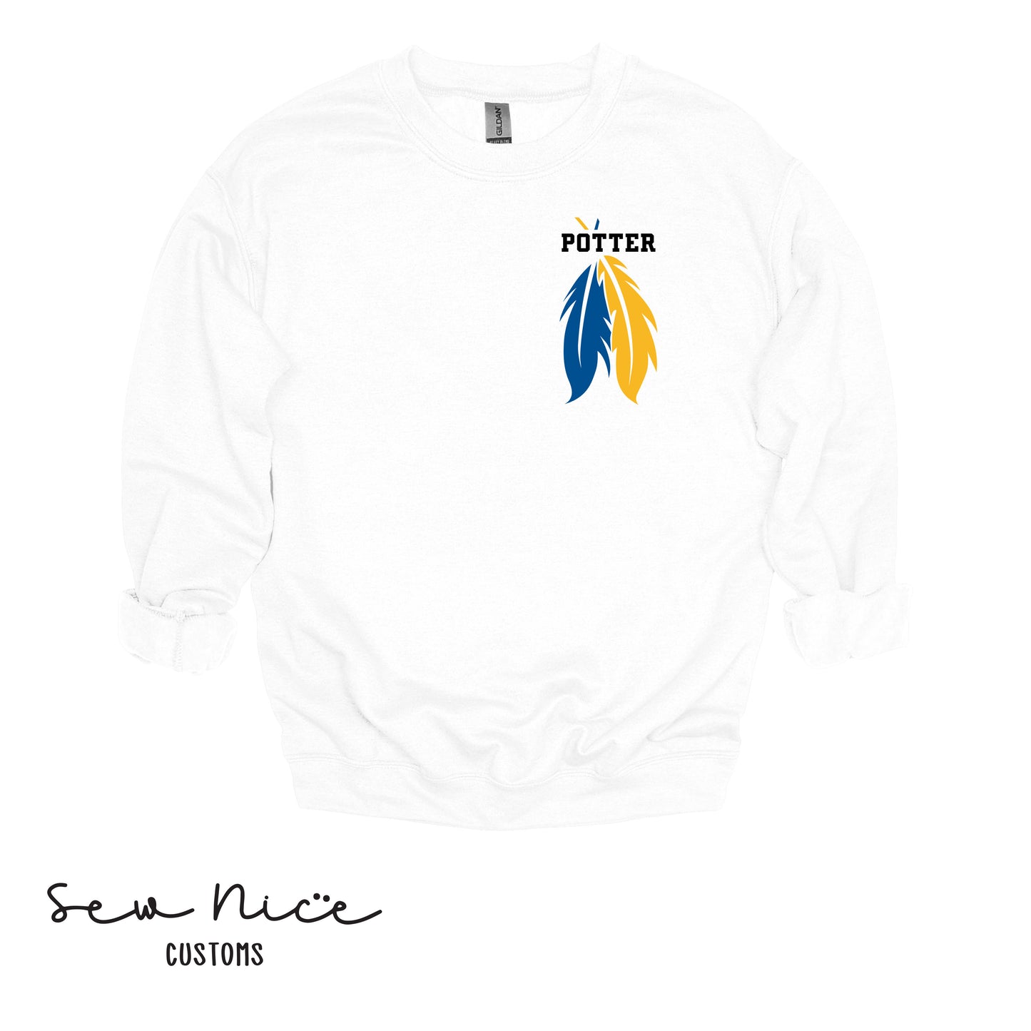 Potter with Feathers- Unisex Adult/Youth Crewneck Sweatshirt