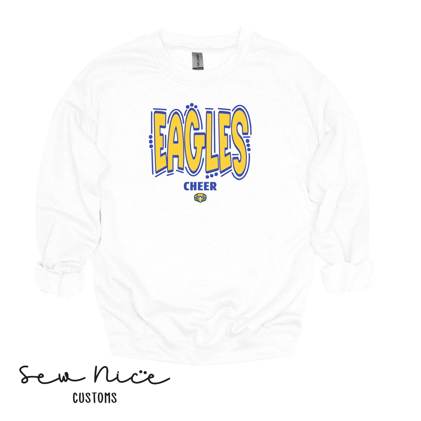 Eagles Doodle Cheer- Unisex Adult/Youth Crewneck Sweatshirt
