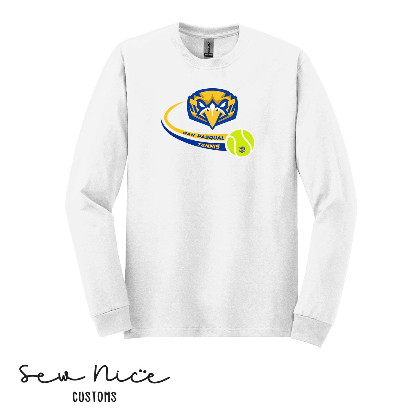SP Eagles Swoosh Tennis- Unisex Adult/Youth Long Sleeve Shirt