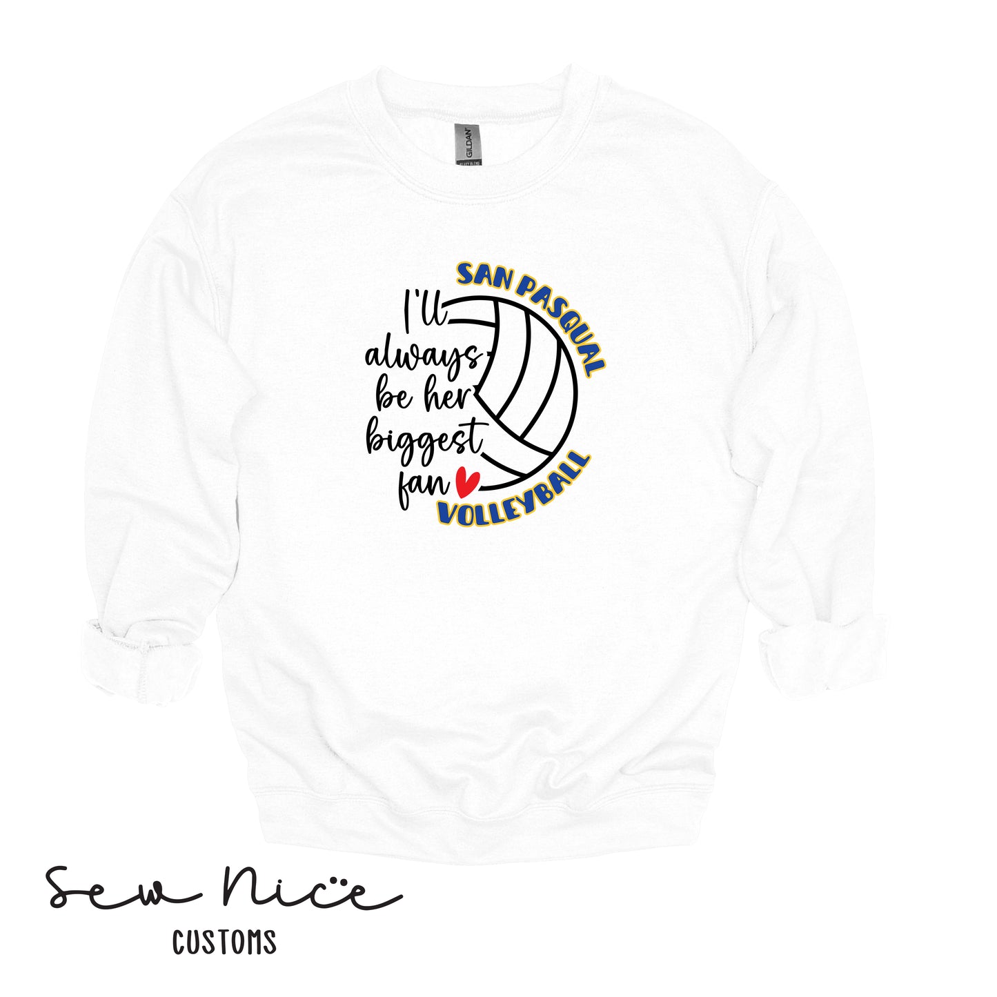SP Volleyball Biggest Fan Adult/Youth Unisex Crewneck Sweatshirt