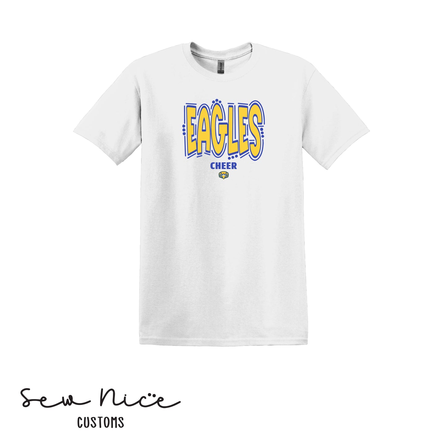 Eagles Doodle Cheer- Unisex Adult/Youth T-Shirt