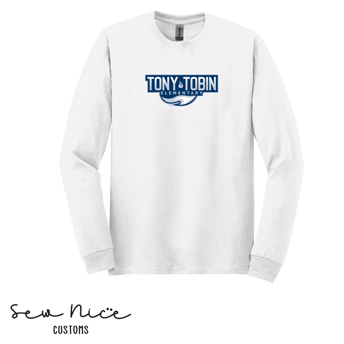 Tony Tobin Traditional Logo-Unisex Adult Long Sleeve Shirt