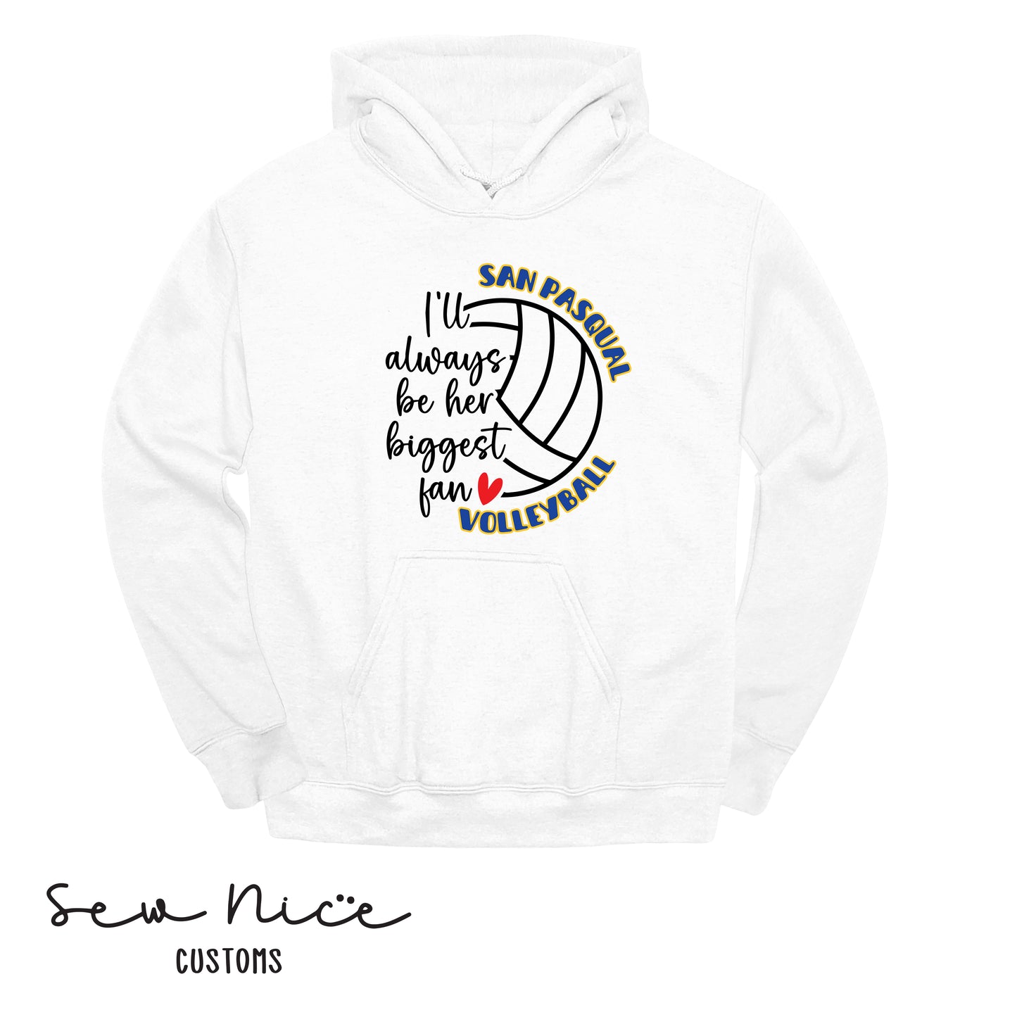 SP Volleyball Biggest Fan Adult/Youth Unisex Hoodie