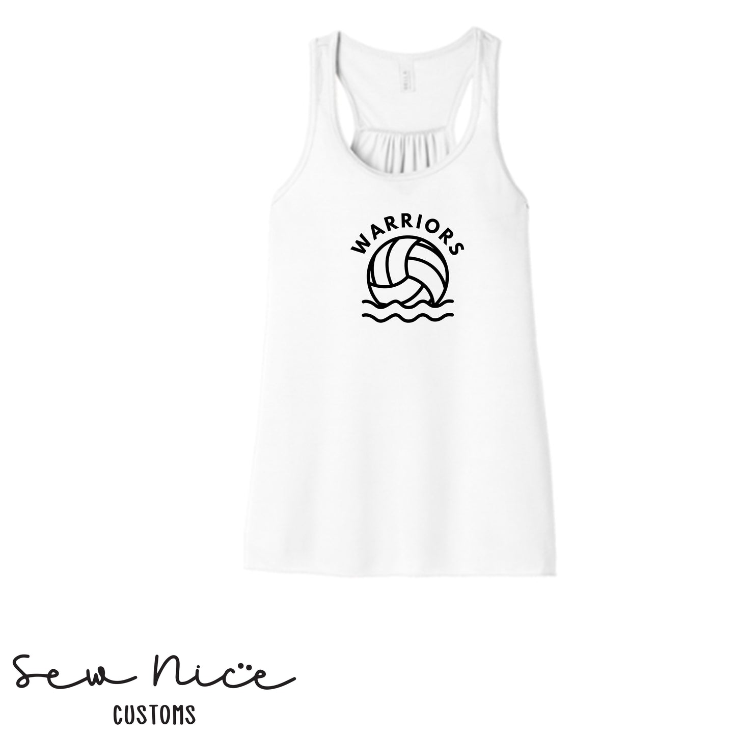 WARRIORS FHS Water Polo - Ladies Bella Canvas Flowy Tank Top