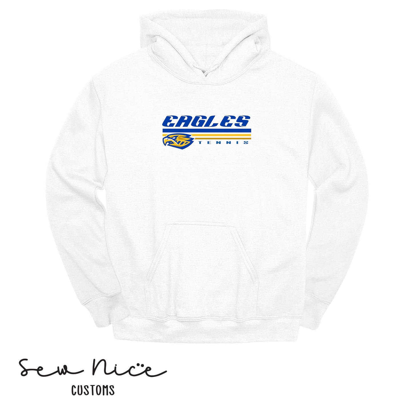 SP Eagles Lines-Tennis- Unisex Adult/Youth Hoodie