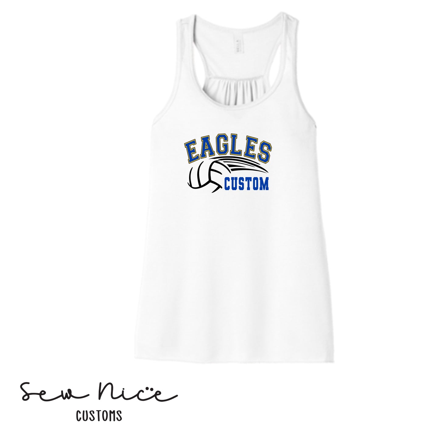 SP Eagles CUSTOM Ladies Bella Canvas Flowy Tank Top