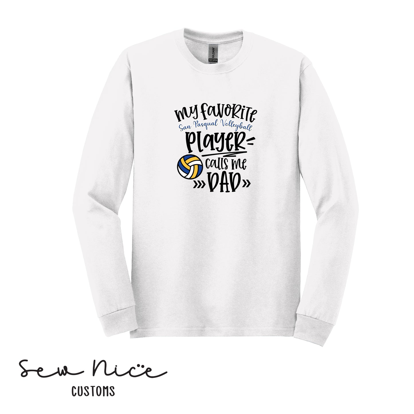 SP Volleyball-My Fav SP Player Calls Me.. *Custom Options*  Adult/Youth Unisex Long Sleeve Shirt
