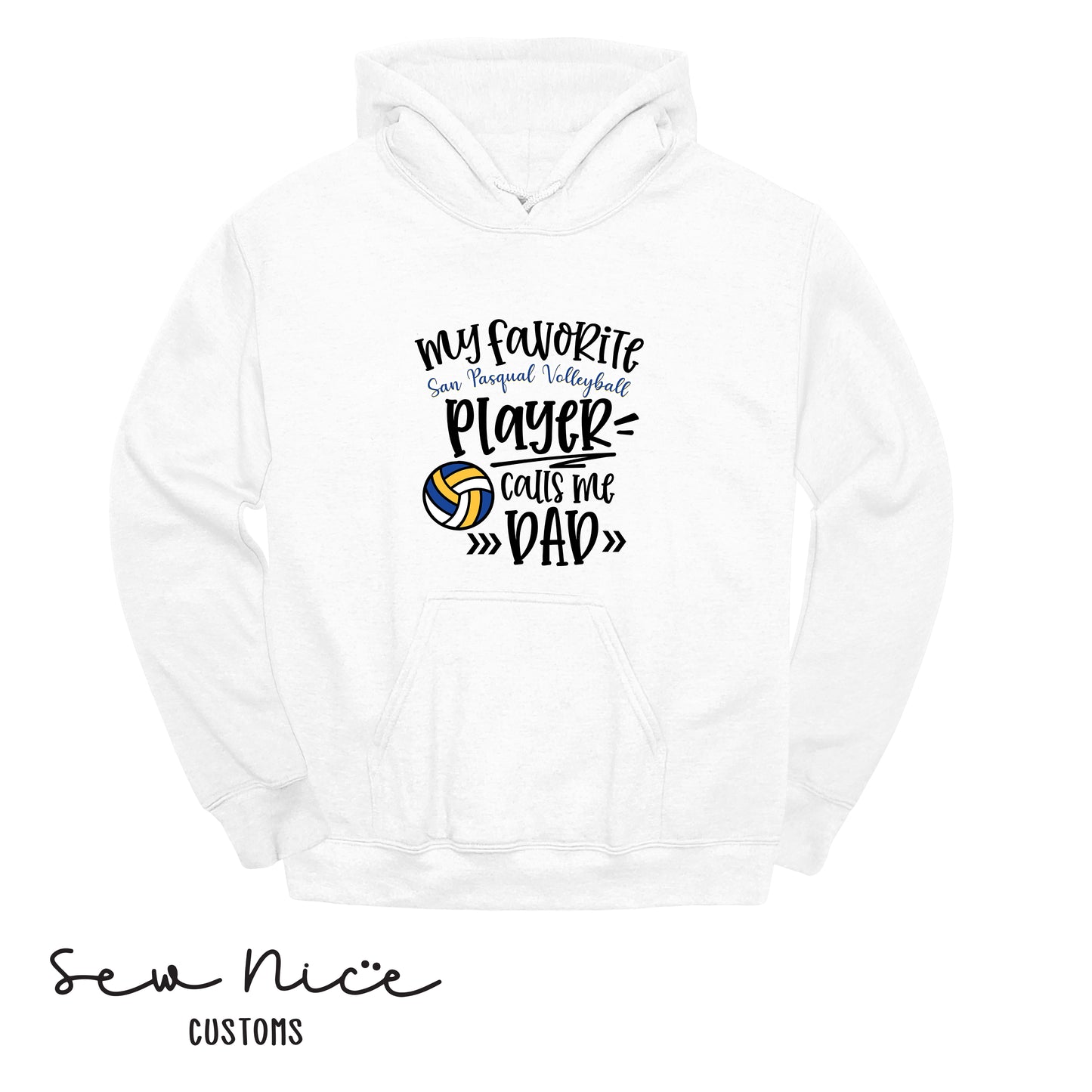 SP Volleyball-My Fav SP Player Calls Me.. *Custom Options*  Adult/Youth Unisex Hoodie