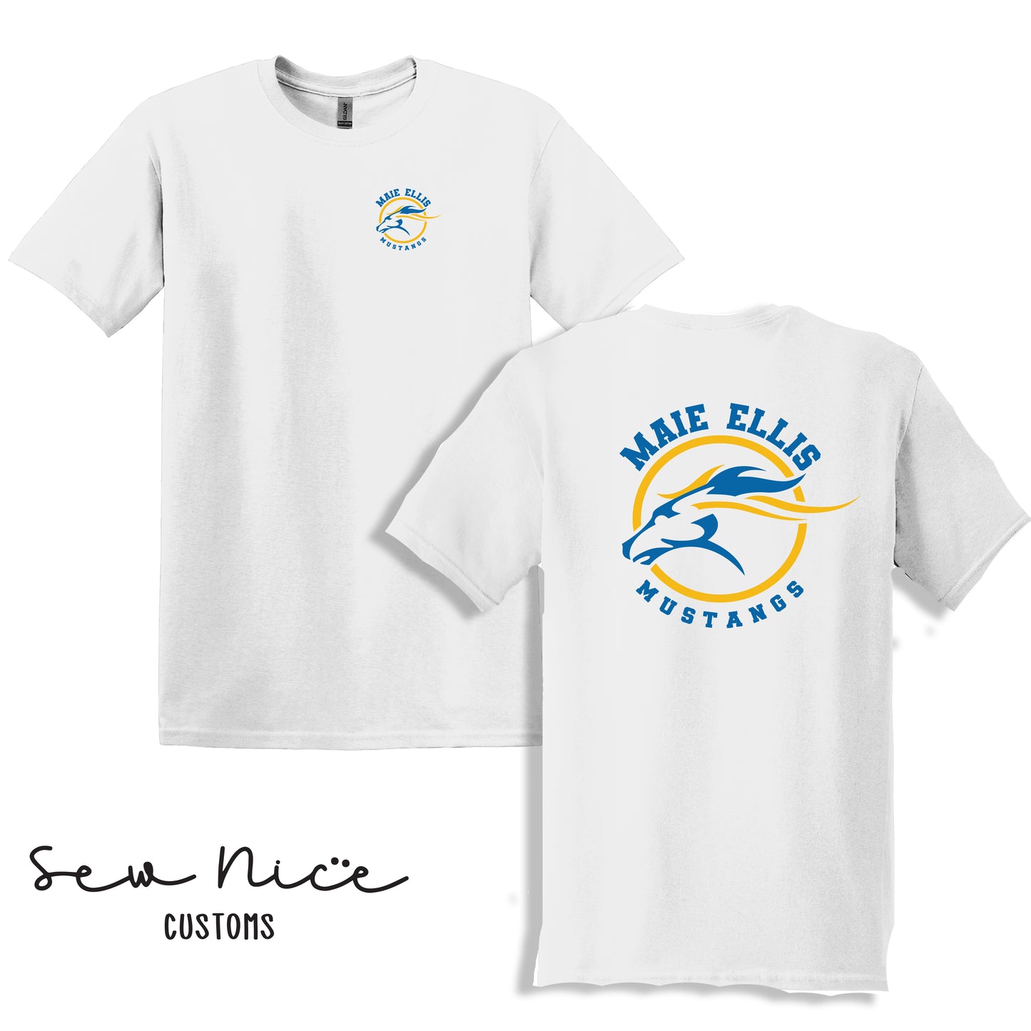 ADULT- Maie Ellis Left Chest/Back Logo Shirt