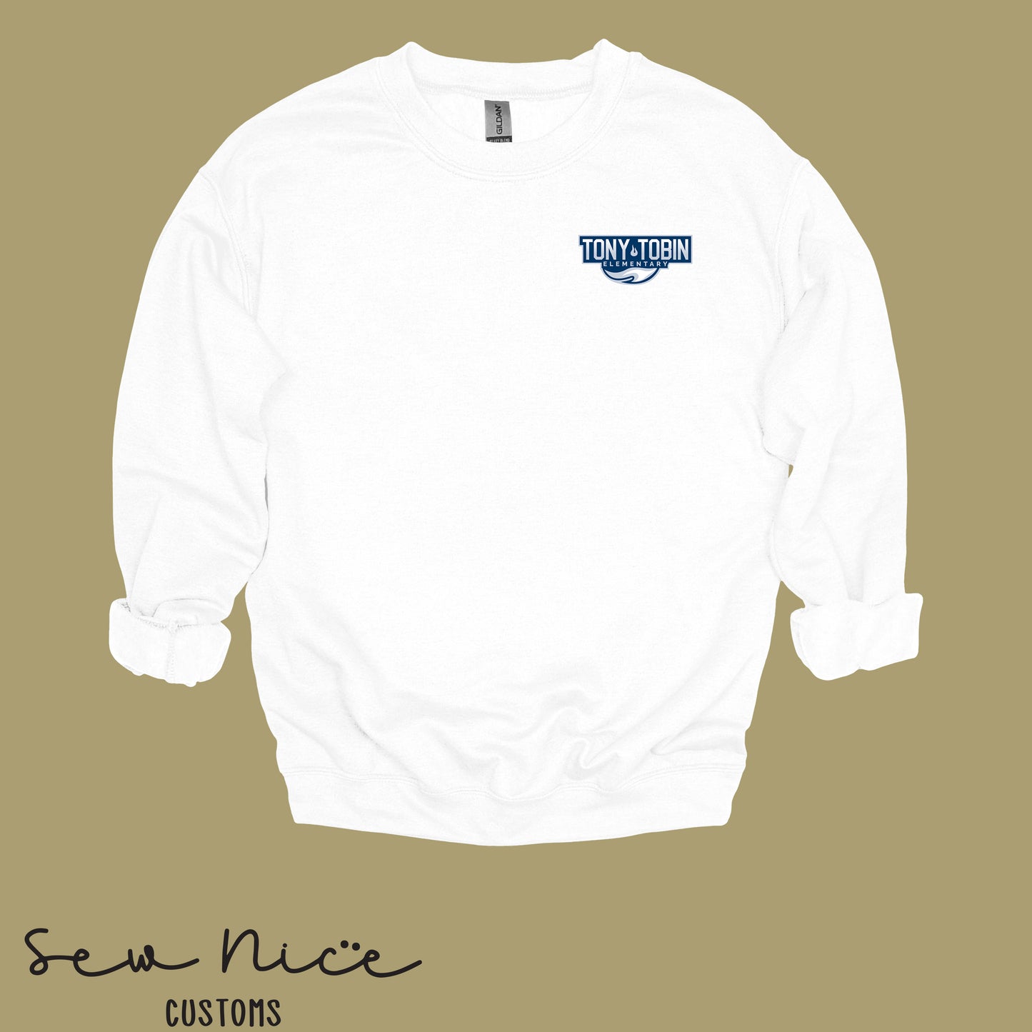 Tony Tobin Traditional Logo-Unisex Adult Crewneck Sweatshirt