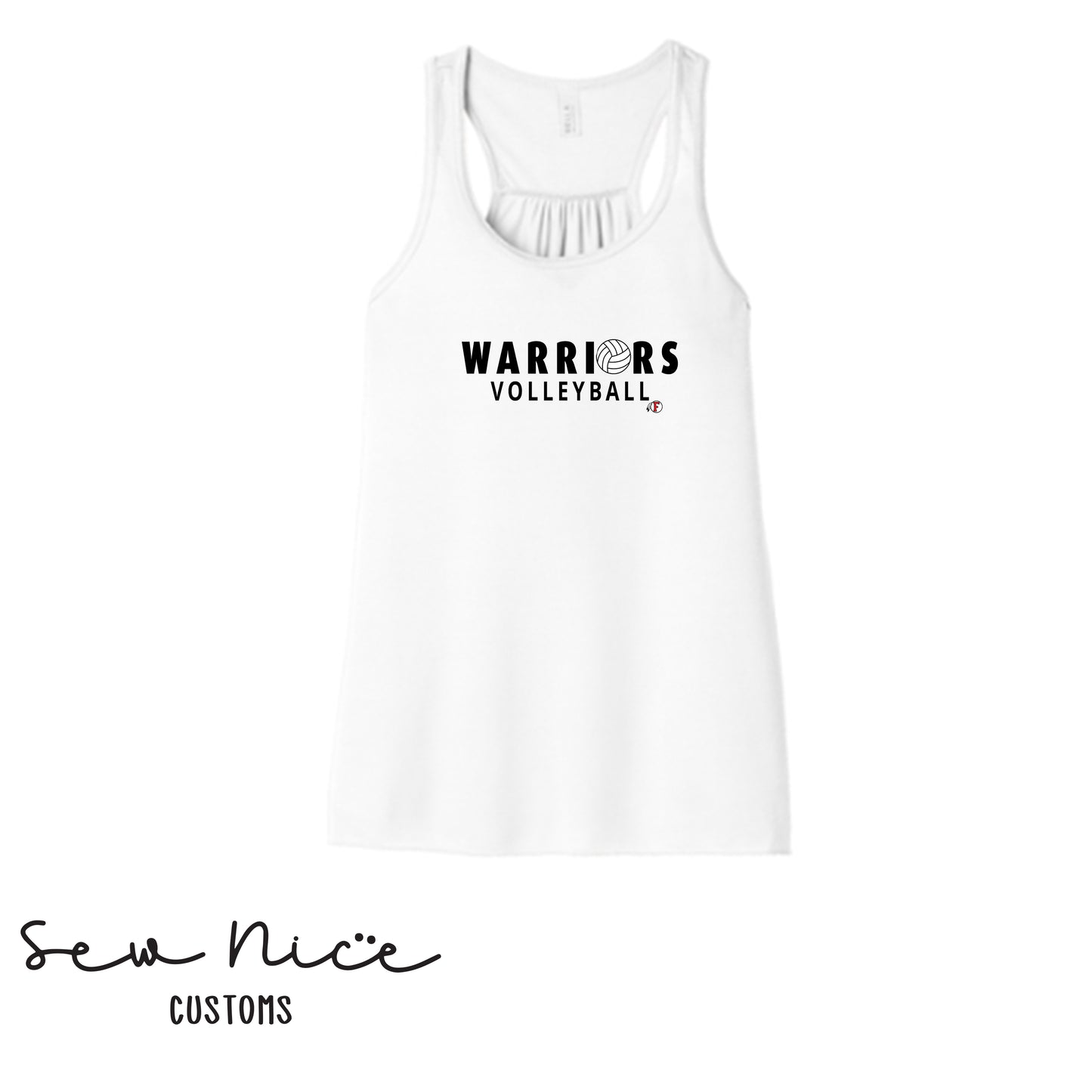Warriors Ball Volleyball- Ladies Bella Canvas Flowy Tank Top
