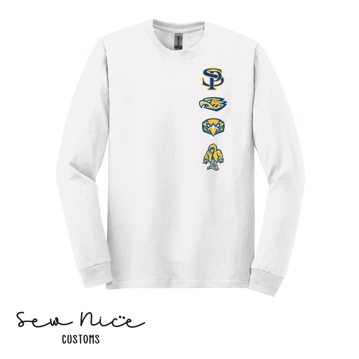 SP- Logo Row- Unisex Adult/Youth Long Sleeve Shirt