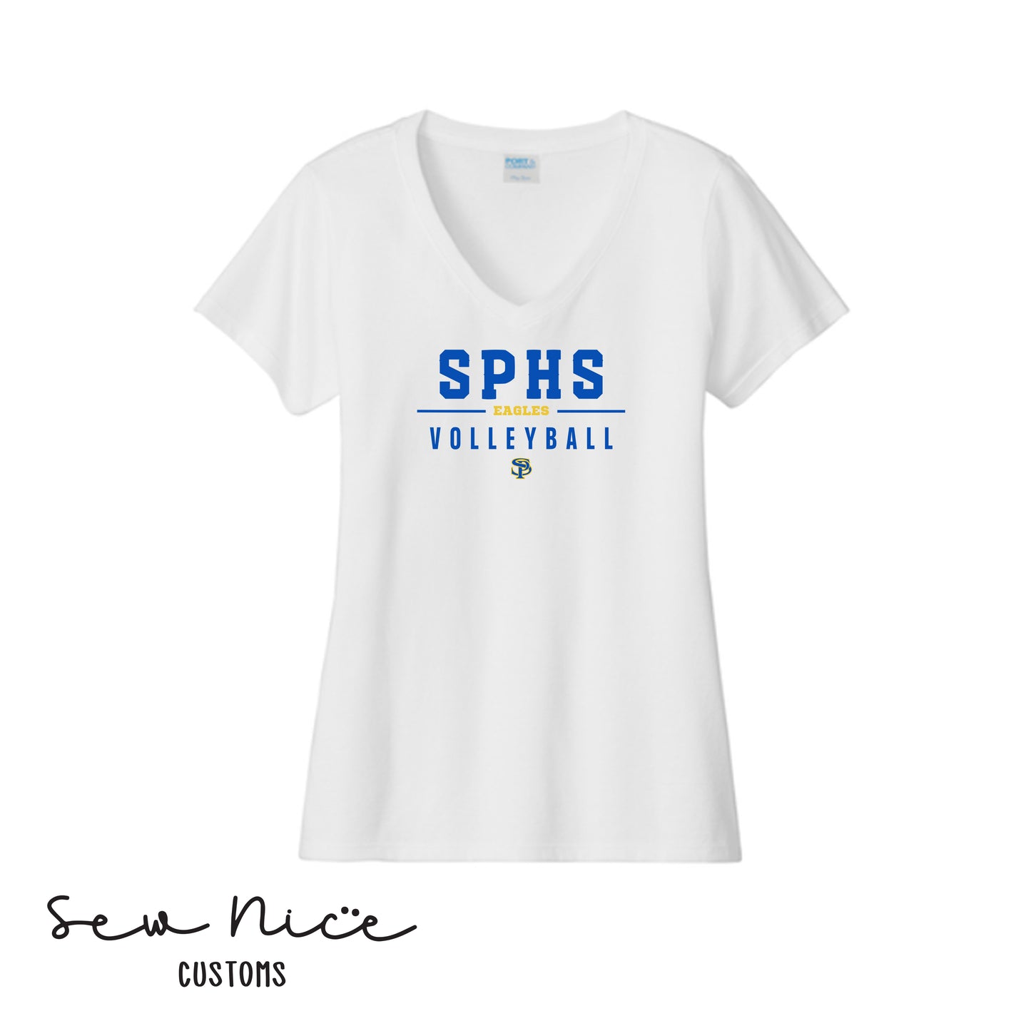 SPHS Eagles Volleyball Ladies V-Neck Shirt